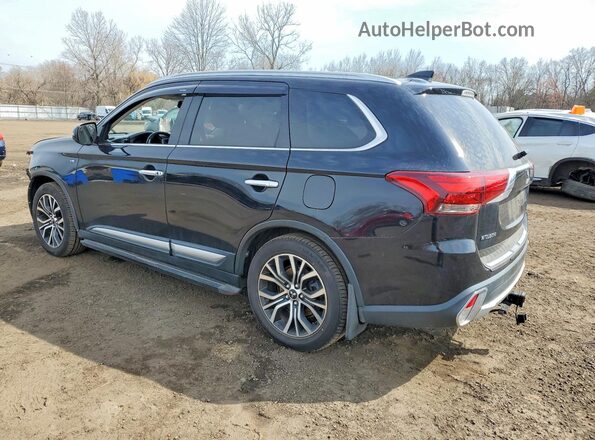 JA4JZ4AX3JZ053604 2018 MITSUBISHI OUTLANDER Черный Задняя левая четверть