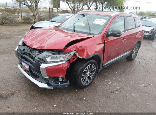 JA4JZ4AX7JZ059146 2018 MITSUBISHI OUTLANDER Red Przód lewy