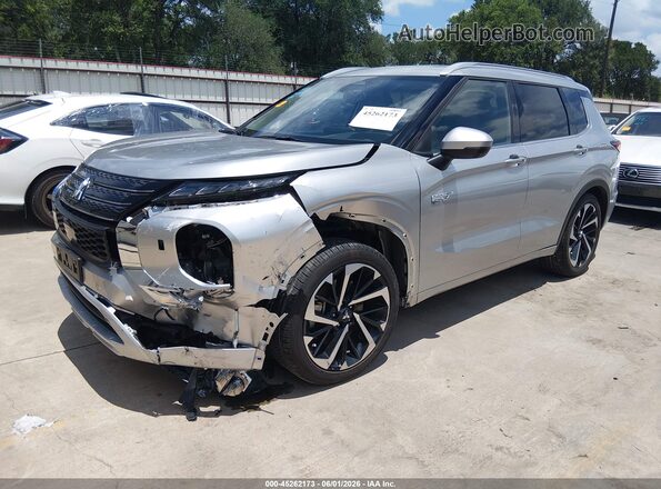 JA4T5WA97SZ008443 2025 MITSUBISHI OUTLANDER PHEV Gray Vista tres cuartos delantera izquierda