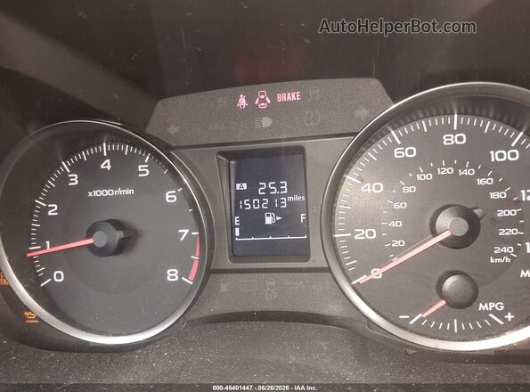 JF1GJAA65GG009353 2016 SUBARU IMPREZA Silver Widok tylnych siedzeń
