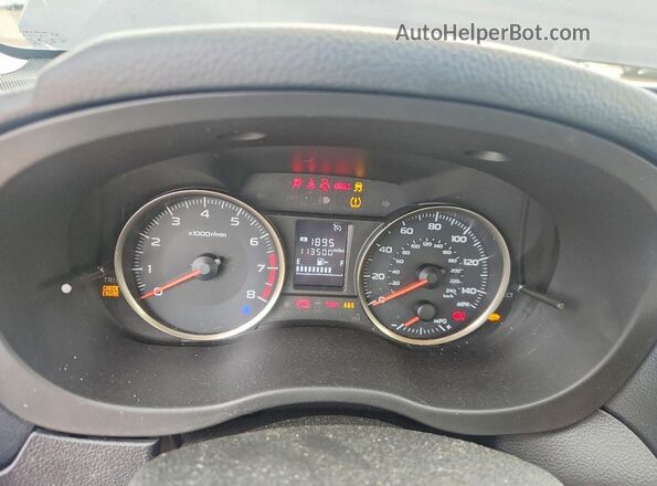 JF1GJAA66GG014318 2016 SUBARU IMPREZA Gray Սարքավորումների վահանակի տեսք
