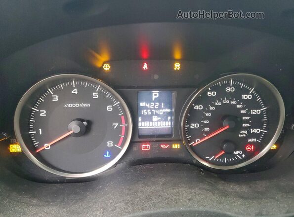 JF1GJAB60GH021354 2016 SUBARU IMPREZA Черный Вид щитка приборов