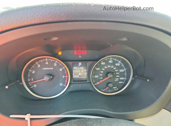 JF1GJAF67GH015450 2016 SUBARU IMPREZA Black Widok zestawu wskaźników