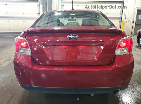 JF1GJAF69GH003929 2016 SUBARU IMPREZA Red Հետևի տեսք