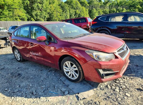 JF1GPAB62G8250097 2016 SUBARU IMPREZA Burgundy Передня права чверть