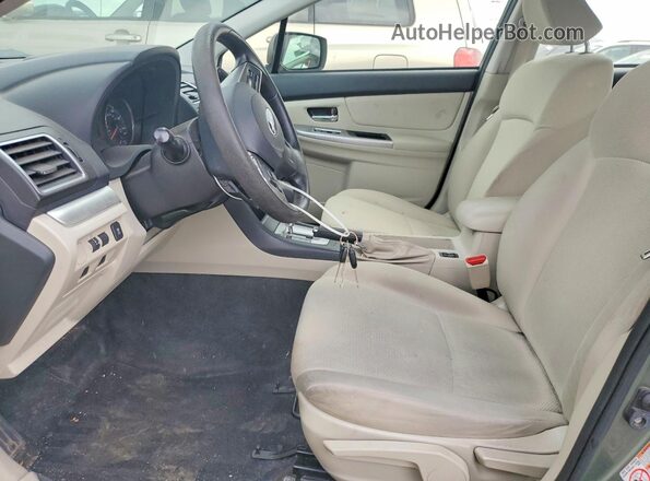 JF1GPAB65GH350128 2016 SUBARU IMPREZA Green Widok wnętrza z przodu