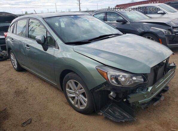 JF1GPAB65GH350128 2016 SUBARU IMPREZA Green Przód prawy