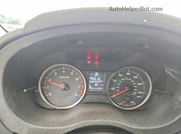 JF1GPAB6XGH259307 2016 SUBARU IMPREZA Синий Вид щитка приборов