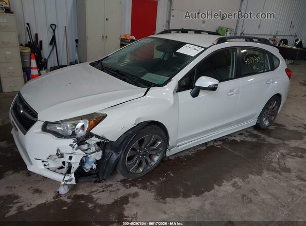 JF1GPAP61G8218735 2016 SUBARU IMPREZA White Առջևի ձախ երեք քառորդ տեսարան
