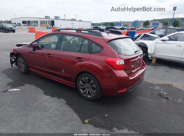 JF1GPAP67G8310738 2016 SUBARU IMPREZA Red Հետևի ձախ