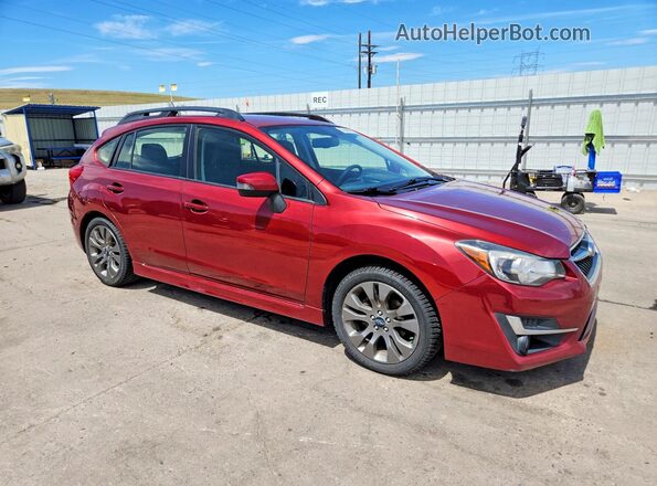 JF1GPAP6XG8217969 2016 SUBARU IMPREZA Red Առջևի աջ