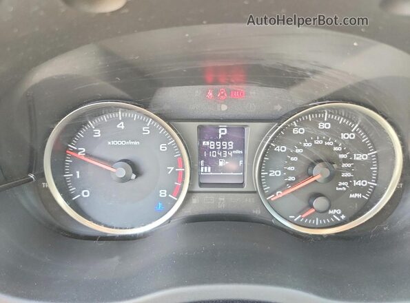 JF1GPAP6XG8217969 2016 SUBARU IMPREZA Red Սարքավորումների վահանակի տեսք