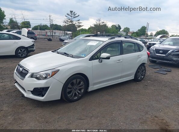 JF1GPAS62G8209873 2016 SUBARU IMPREZA White Առջևի ձախ երեք քառորդ տեսարան
