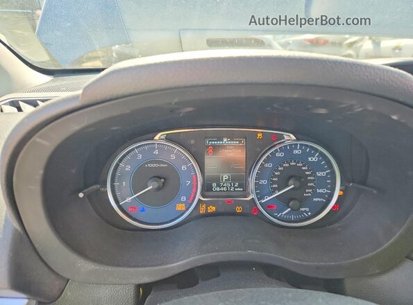 JF1GPAS64GH288169 2016 SUBARU IMPREZA Blue Vista del cuadro de instrumentos