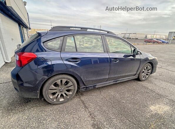 JF1GPAY67GH213974 2016 SUBARU IMPREZA Blue Tył prawy