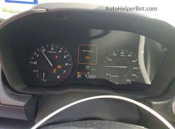 JF1GUABC0R8223238 2024 SUBARU IMPREZA White Вид щитка приладів