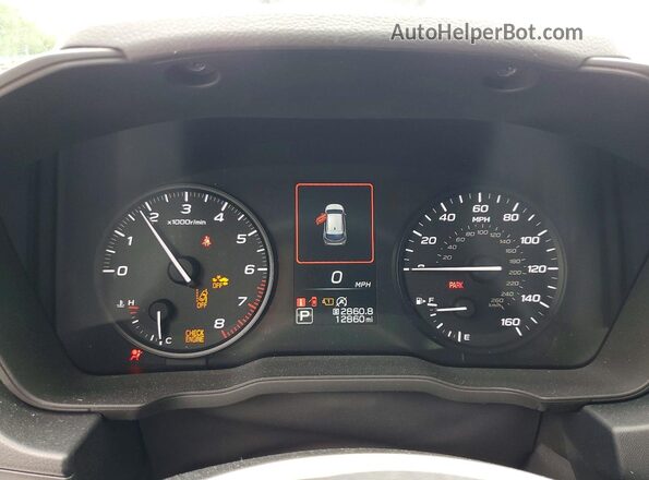JF1GUABC0S8252616 2025 SUBARU IMPREZA Red Սարքավորումների վահանակի տեսք