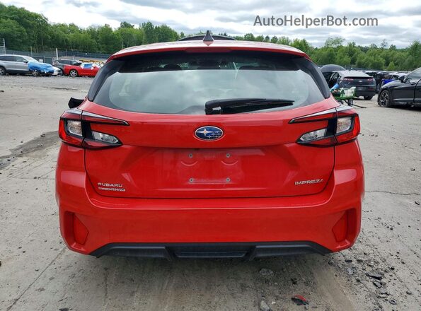 JF1GUABC0S8252616 2025 SUBARU IMPREZA Red Հետևի տեսք