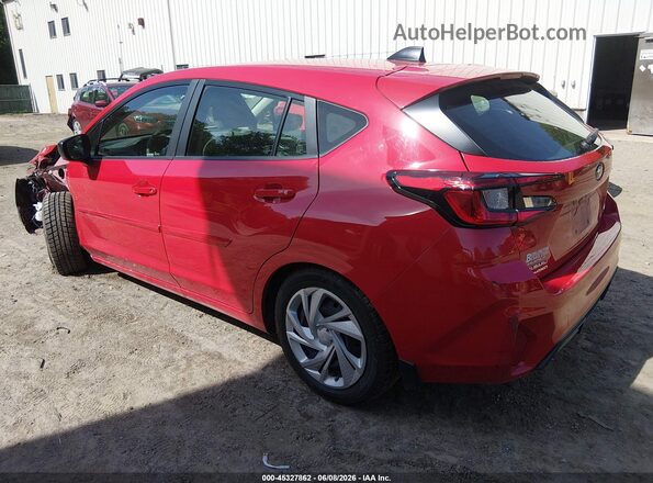JF1GUABC1R8389395 2024 SUBARU IMPREZA Red Задня ліва чверть