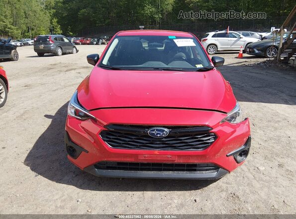 JF1GUABC1R8389395 2024 SUBARU IMPREZA Red Вид щитка приладів