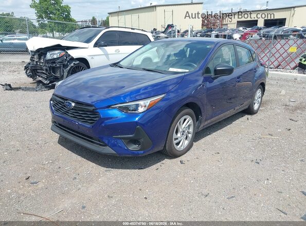 JF1GUABC1S8281185 2025 SUBARU IMPREZA Blue წინა მარცხენა ხედი სამი მეოთხედიდან
