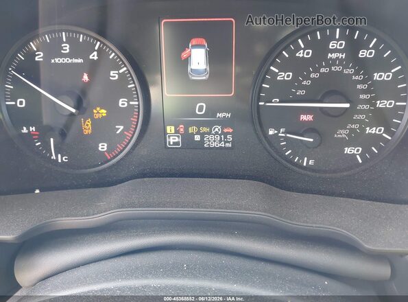 JF1GUABC2S8339675 2025 SUBARU IMPREZA White უკანა სავარძლების ხედი