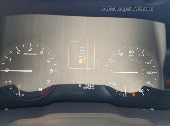 JF1GUABC3S8322450 2025 SUBARU IMPREZA Black Instrument cluster view