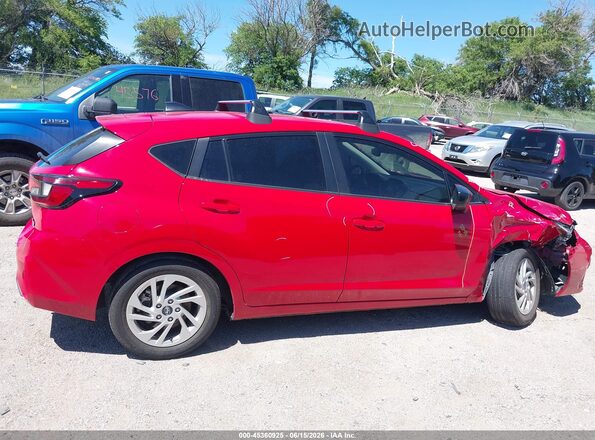 JF1GUABC4R8321107 2024 SUBARU IMPREZA Красный Вид задней части салона
