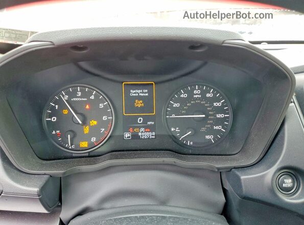 JF1GUABC4S8232126 2025 SUBARU IMPREZA Red Սարքավորումների վահանակի տեսք