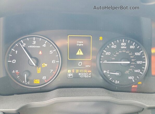JF1GUABC5R8395409 2024 SUBARU IMPREZA Серебряный Вид щитка приборов