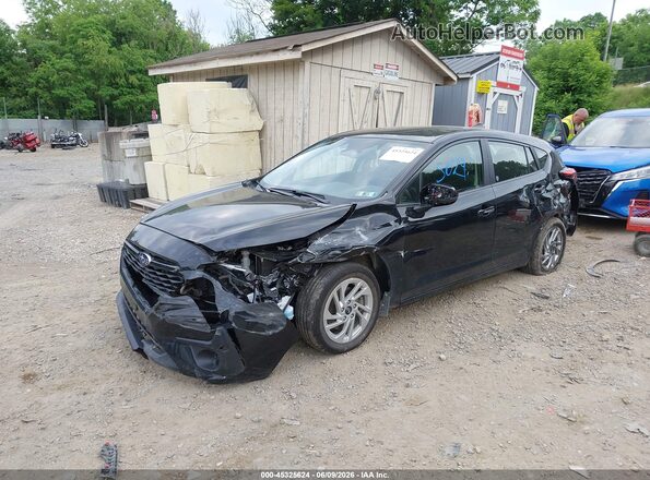 JF1GUABC5S8232104 2025 SUBARU IMPREZA Black Առջևի ձախ երեք քառորդ տեսարան