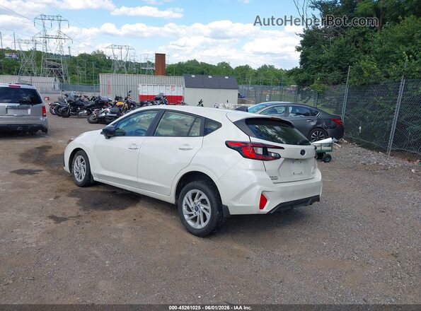 JF1GUABC5S8342103 2025 SUBARU IMPREZA White Հետևի ձախ