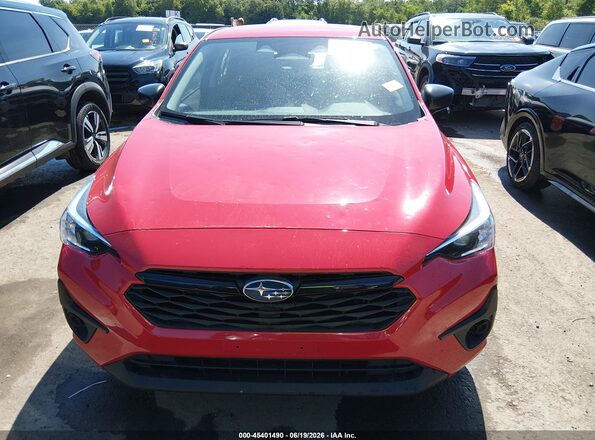 JF1GUABC6R8310366 2024 SUBARU IMPREZA Red ხელსაწყოთა პანელის ხედი