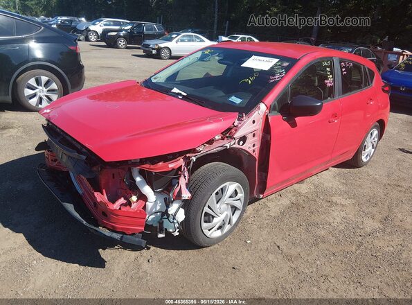 JF1GUABC8R8387837 2024 SUBARU IMPREZA Red Vista tres cuartos delantera izquierda