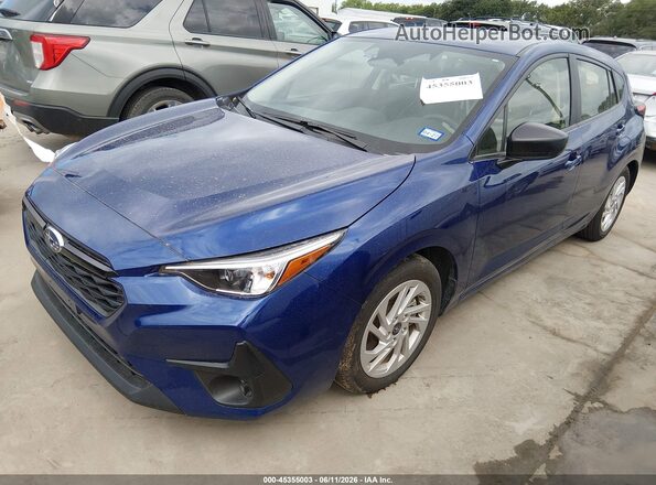 JF1GUABC8S8250063 2025 SUBARU IMPREZA Blue წინა მარცხენა ხედი სამი მეოთხედიდან