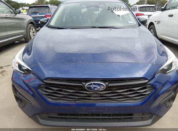 JF1GUABC8S8250063 2025 SUBARU IMPREZA Blue ხელსაწყოთა პანელის ხედი