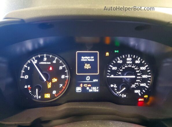 JF1GUABC9R8358394 2024 SUBARU IMPREZA Серый Вид щитка приборов