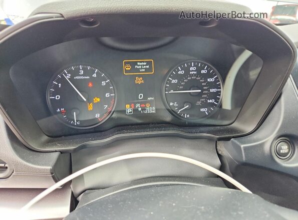 JF1GUABCXS8314801 2025 SUBARU IMPREZA Gray Vista del cuadro de instrumentos