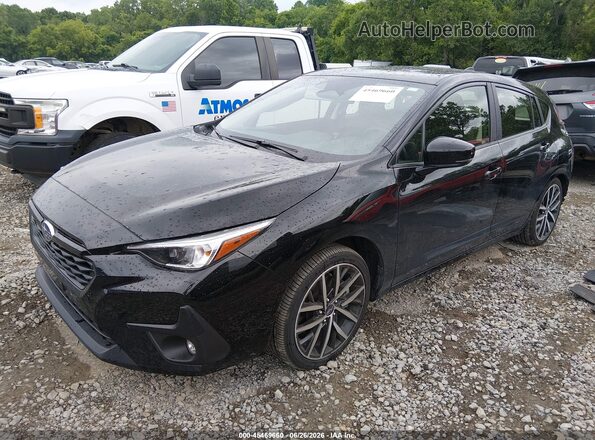 JF1GUAFC0S8239987 2025 SUBARU IMPREZA Black Առջևի ձախ երեք քառորդ տեսարան