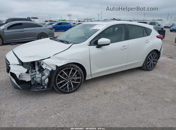 JF1GUAFC4R8310599 2024 SUBARU IMPREZA White Առջևի ձախ երեք քառորդ տեսարան