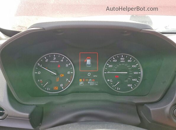 JF1GUAFC4T8200577 2026 SUBARU IMPREZA Red Instrument cluster view