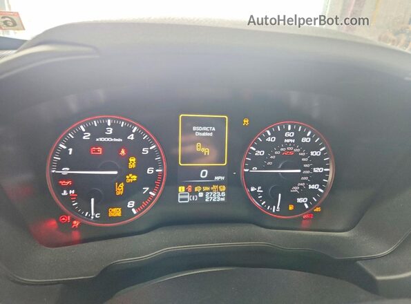 JF1GUHJC0R8229292 2024 SUBARU IMPREZA Blue Instrument cluster view