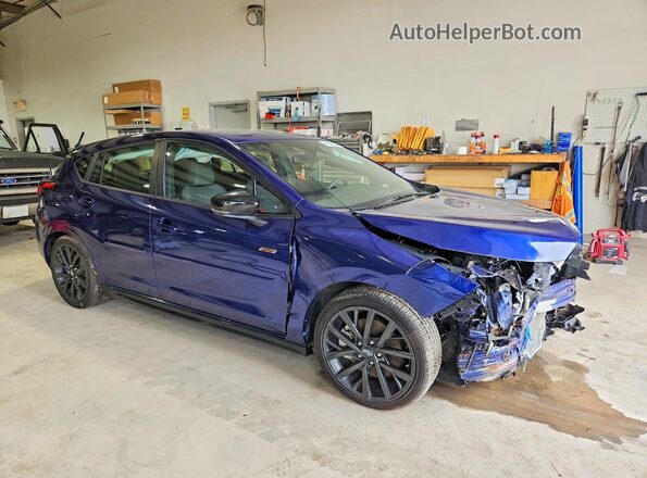 JF1GUHJC0R8229292 2024 SUBARU IMPREZA Blue Front right