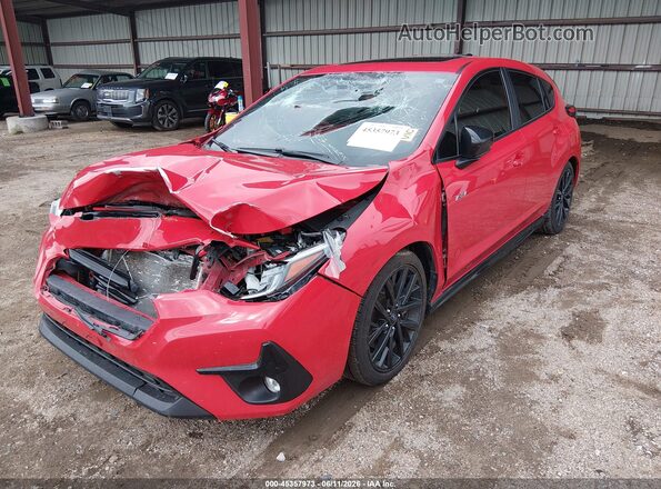 JF1GUHJC7R8350515 2024 SUBARU IMPREZA Red Front left