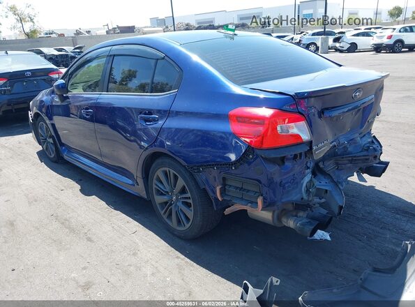 JF1VA1A62L9827967 2020 SUBARU WRX Blue Задня ліва чверть