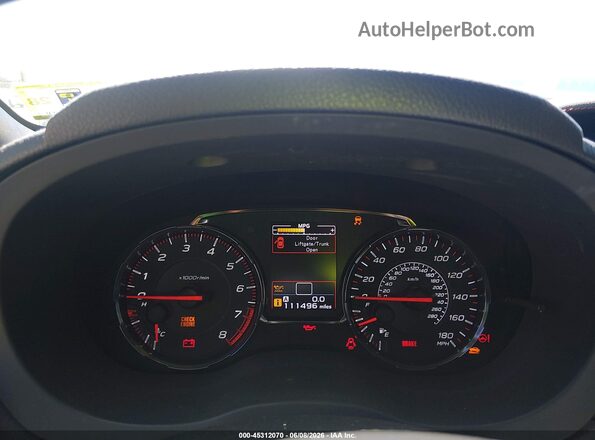 JF1VA1B65L9830490 2020 SUBARU WRX Blue Vista de los asientos traseros