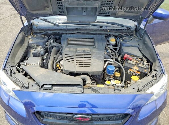 JF1VA1B66G9833730 2016 SUBARU WRX Синий Вид задней части салона