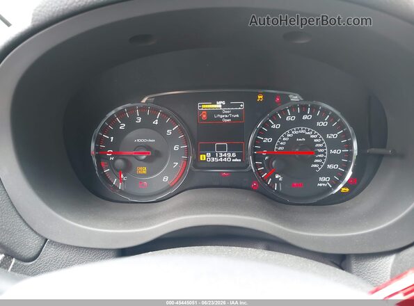 JF1VA1C64M9810845 2021 SUBARU WRX Белый Вид задних сидений