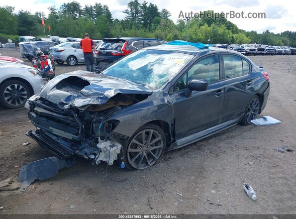 JF1VA1C6XK9826433 2019 SUBARU WRX Black Առջևի ձախ երեք քառորդ տեսարան
