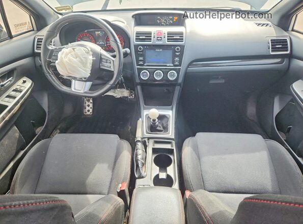 JF1VA1E64G9802360 2016 SUBARU WRX White Widok deski rozdzielczej